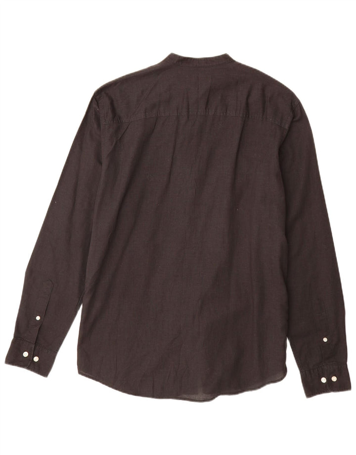 Camisa masculina JACK & JONES de algodão preto médio