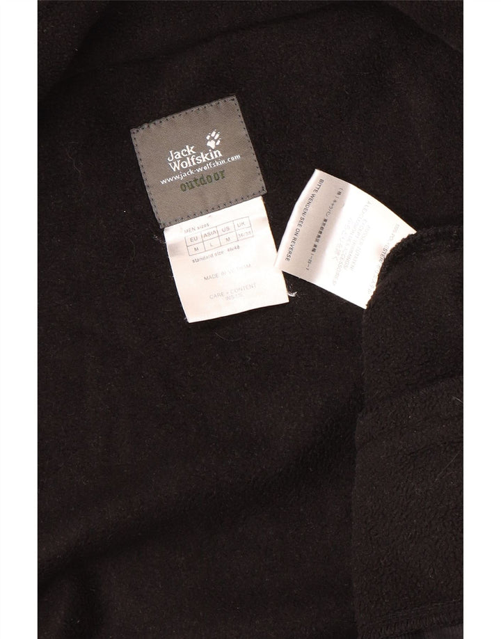 Jack Wolfskin Mens Liner Fleece Jacket Reino Unido 36/38 Pequeno Poliéster Preto