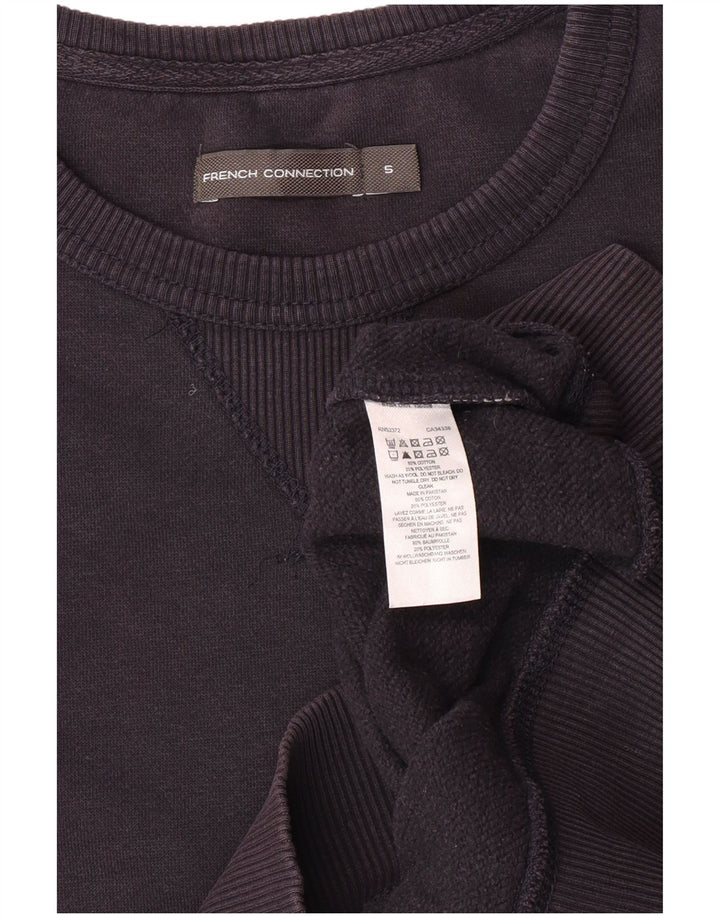Moletom masculino French Connection Jumper pequeno algodão azul marinho
