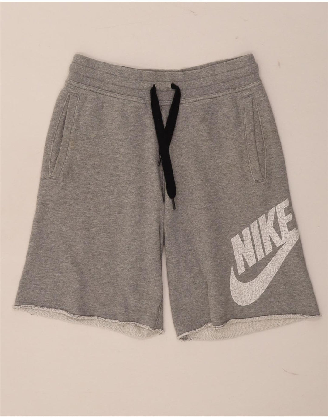Shorts esportivos gráficos masculinos Nike pequeno algodão cinza