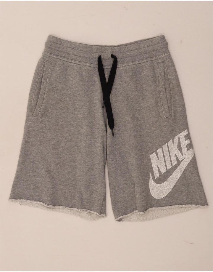 Shorts esportivos gráficos masculinos Nike pequeno algodão cinza