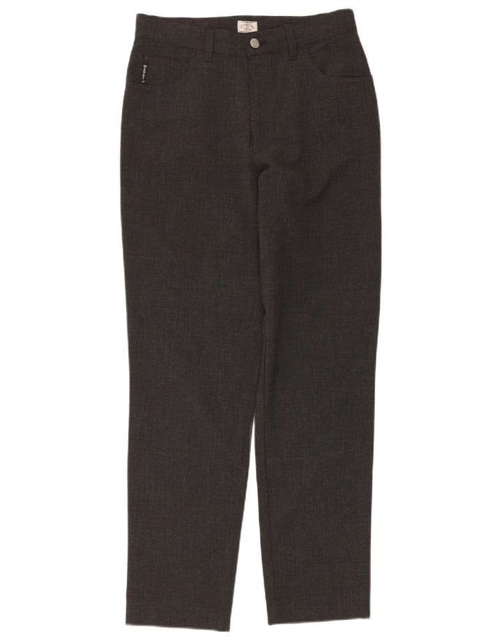 Calça casual feminina ARMANI cônica W28 L28 poliéster cinza