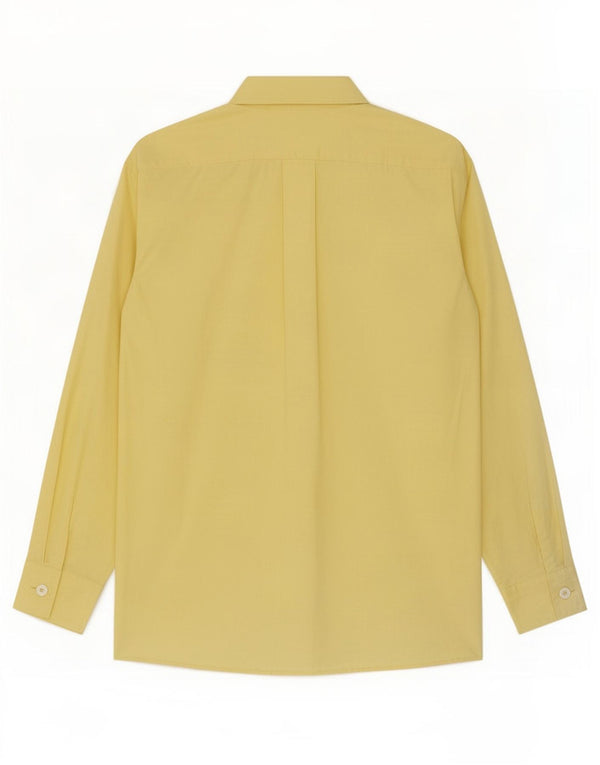 Camisa feminina Marella UK 12 algodão amarelo médio