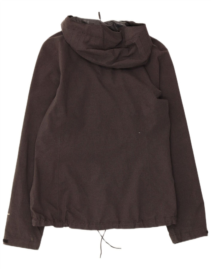 Jaqueta de chuva feminina com capuz THE NORTH FACE Reino Unido 14 poliéster cinza médio