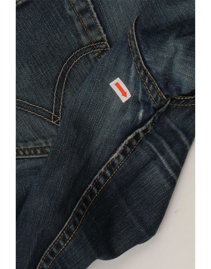 Levi's Masculino 511 Distressed Slim Jeans W33 L29 Azul Algodão