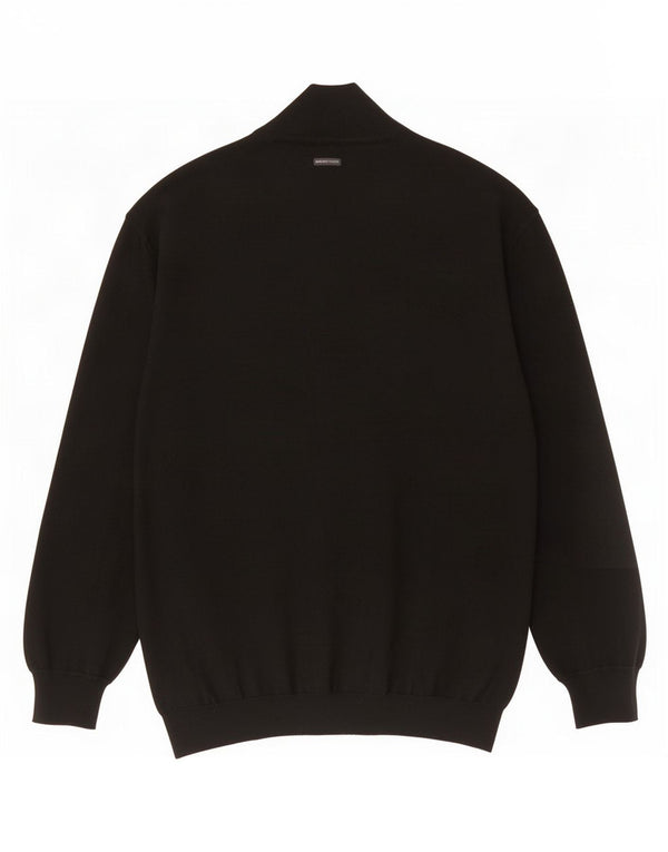 Suéter cardigã masculino Marlboro Classics 4XL bloco colorido marrom