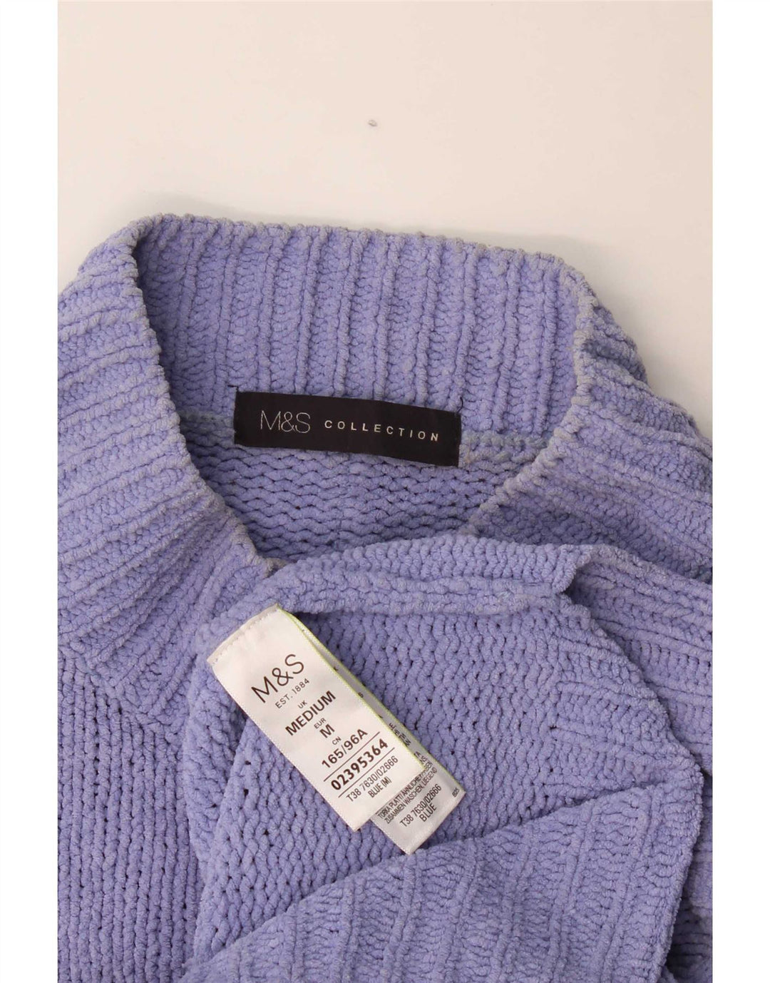 Suéter feminino Marks & Spencer com gola tartaruga Reino Unido 14 médio roxo