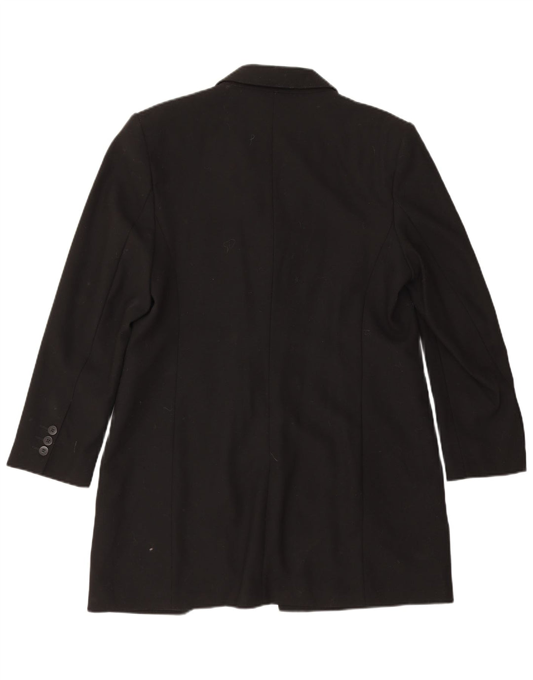 Sobretudo feminino Marks & Spencer Reino Unido 16 grande lã preta nova
