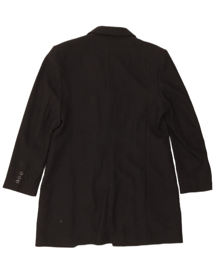 Sobretudo feminino Marks & Spencer Reino Unido 16 grande lã preta nova