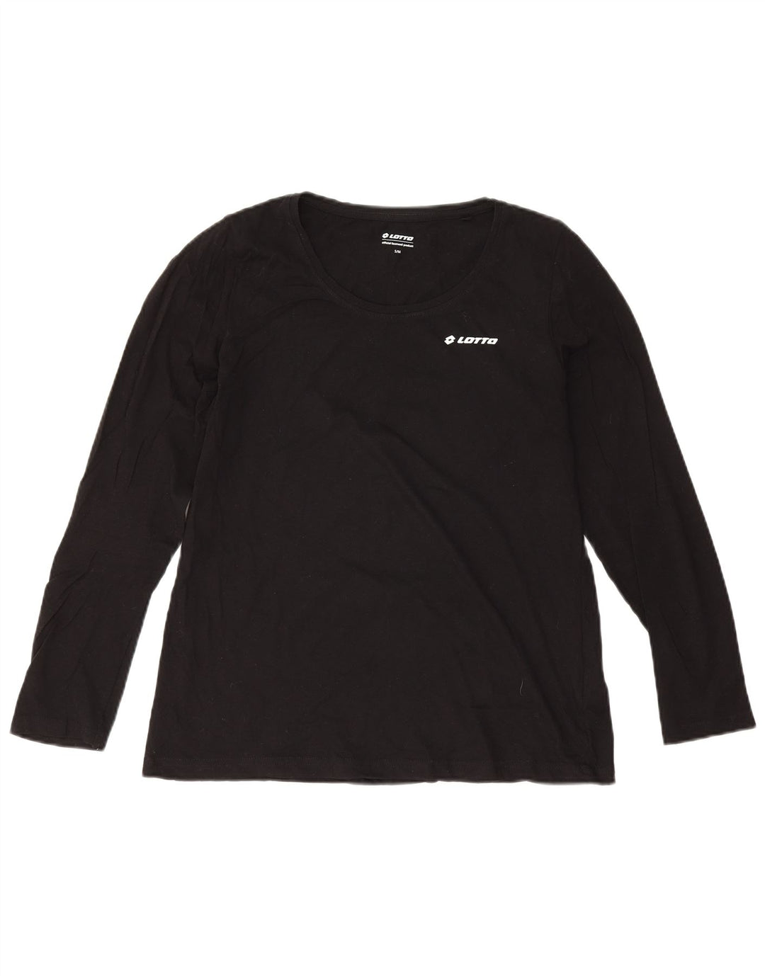 Lotto feminino oversized manga comprida Reino Unido 10 pequeno algodão preto
