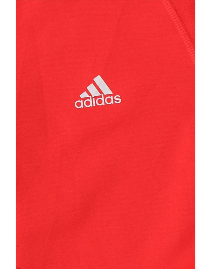 ADIDAS Womens Clima Proof Tracksuit Top Jacket UK 12 Medium Red Vintage Adidas and Second-Hand Adidas from Messina Hembry 