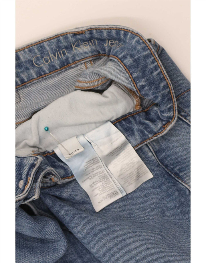 Calvin Klein Masculino Slim Jeans W30 L32 Azul Algodão