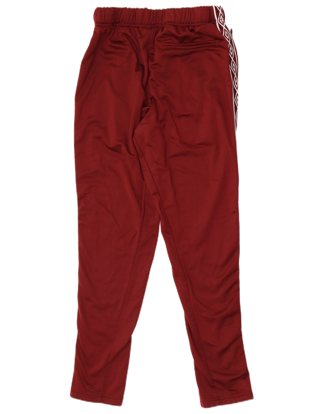 Calça de treino masculina Umbro com estampa gráfica grande em poliéster marrom