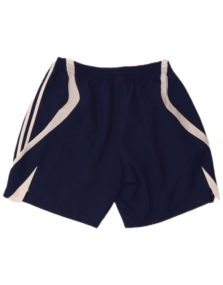 Shorts esportivos masculinos ADIDAS grande poliéster colorblock azul marinho