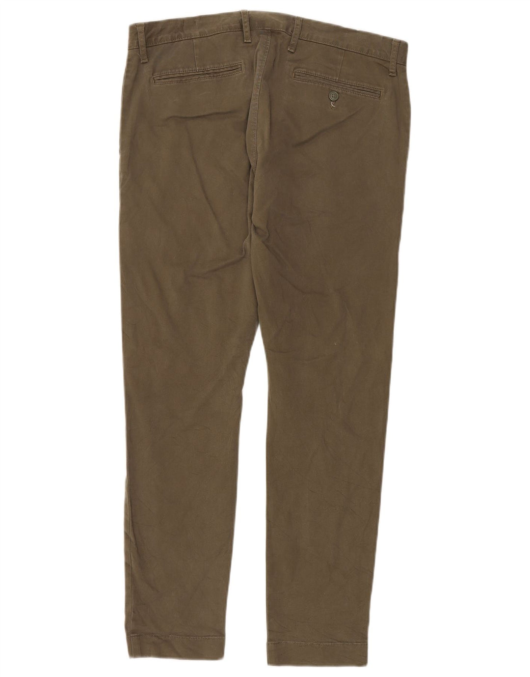 J. CREW Calça Chino Masculina Slim W33 L30 Algodão Cáqui