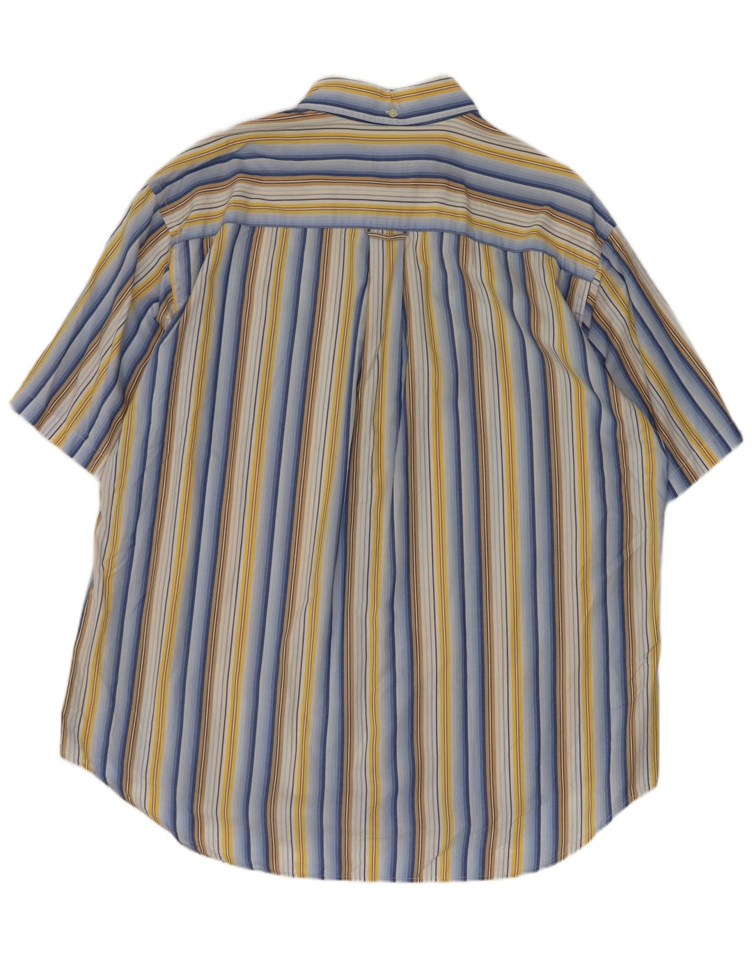 Lacoste Camisa masculina de manga curta tamanho 46 2XL listrado multicolorido