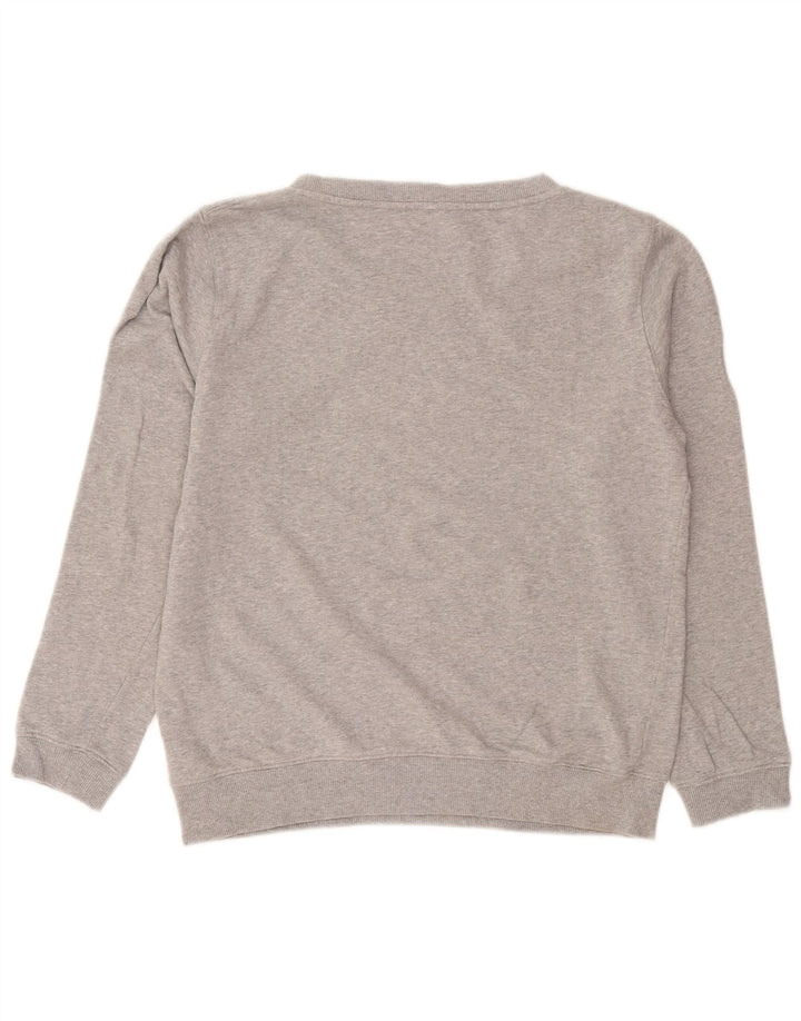 Diesel masculino moletom gráfico jumper pequeno algodão cinza