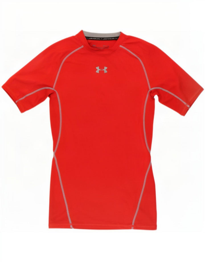 Under Armour Mens Compression T-Shirt Top Pequeno Vermelho