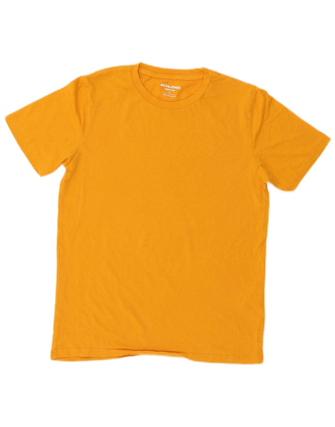 Camiseta masculina Jack & Jones top pequeno algodão amarelo