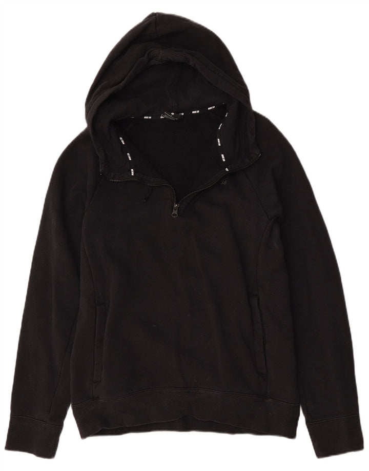 Suéter Nike masculino com capuz e zíper, pequeno, preto, algodão