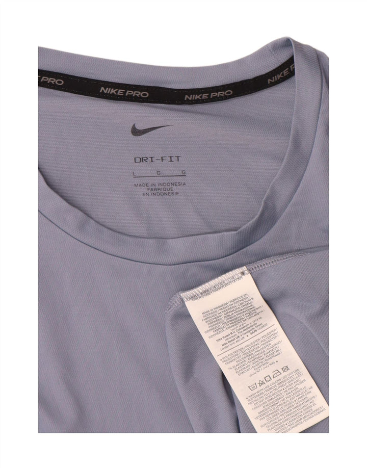Camiseta Nike Masculina Dri Fit Top Grande Azul Poliéster