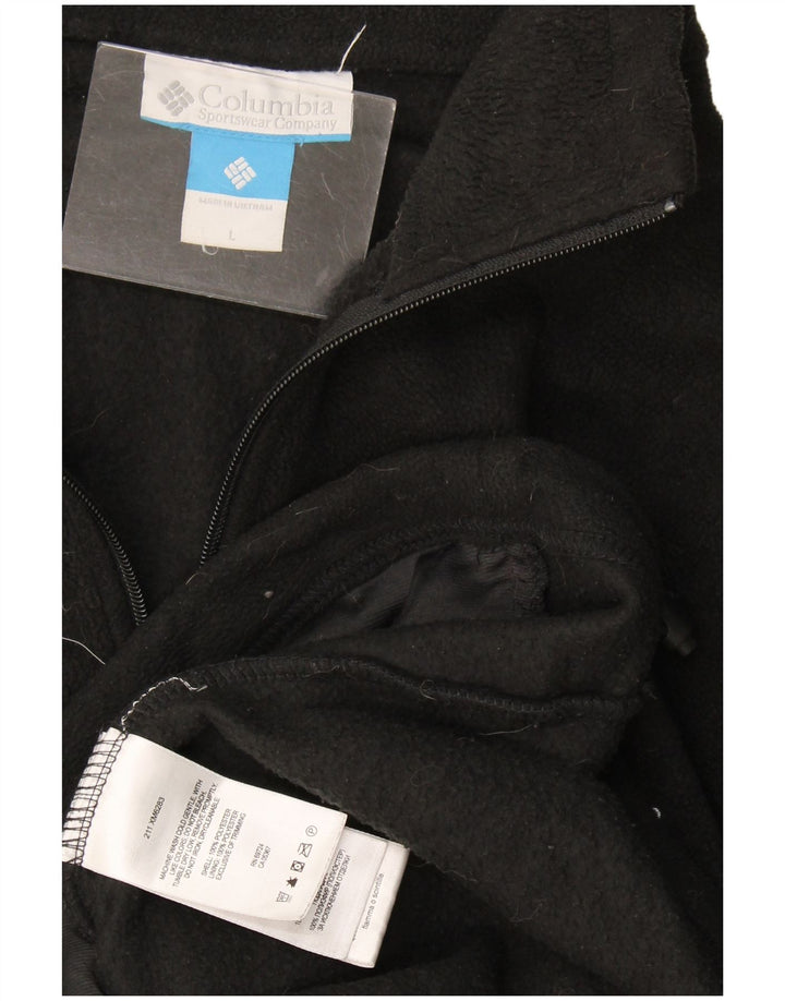 Jaqueta de lã masculina Columbia grande poliéster preto