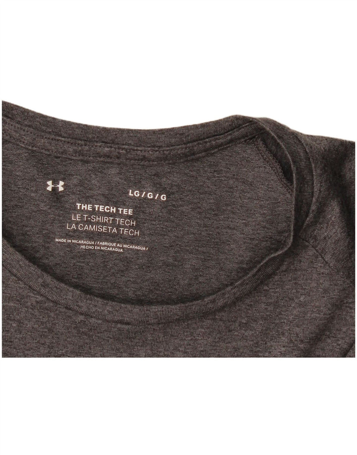 Camiseta masculina Under Armour grande cinza manchada