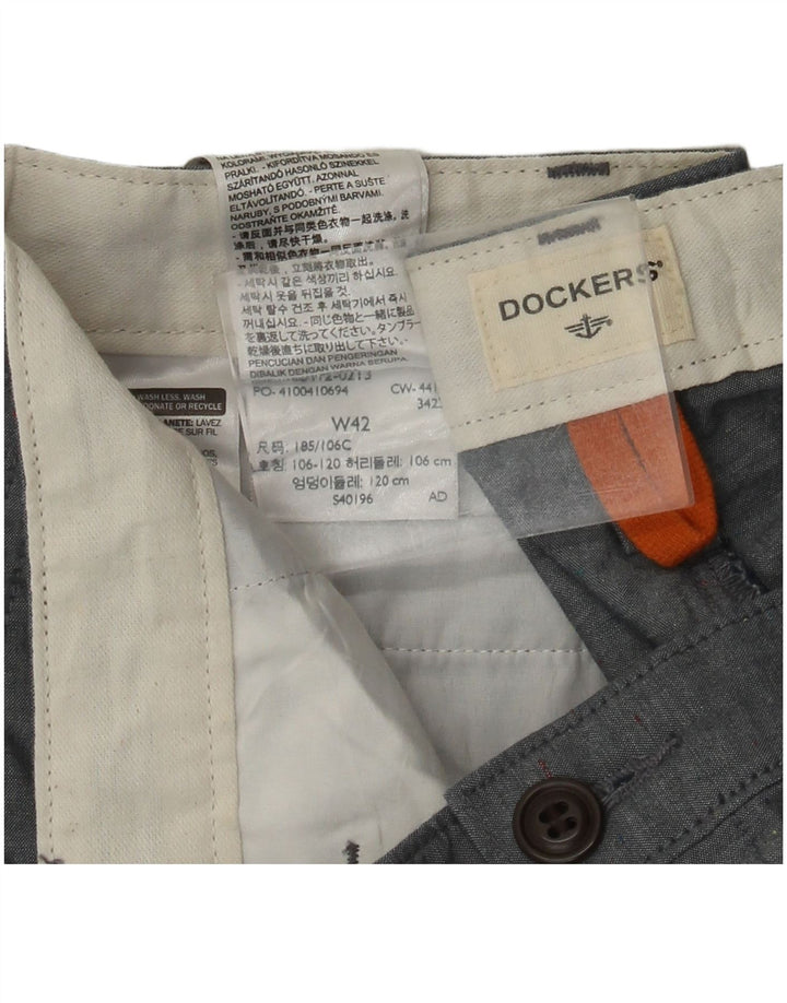 Dockers Mens Chino Shorts W42 2XL Algodão Azul