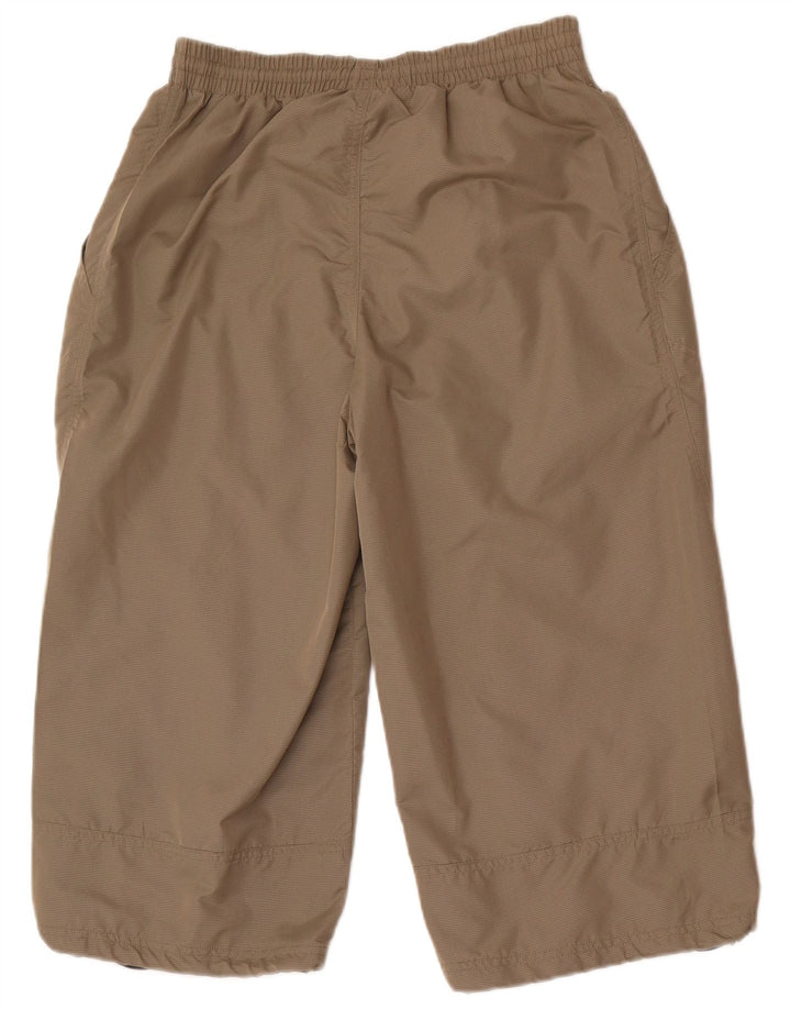 Calça de treino Reebok masculina Capri pequena caqui nylon