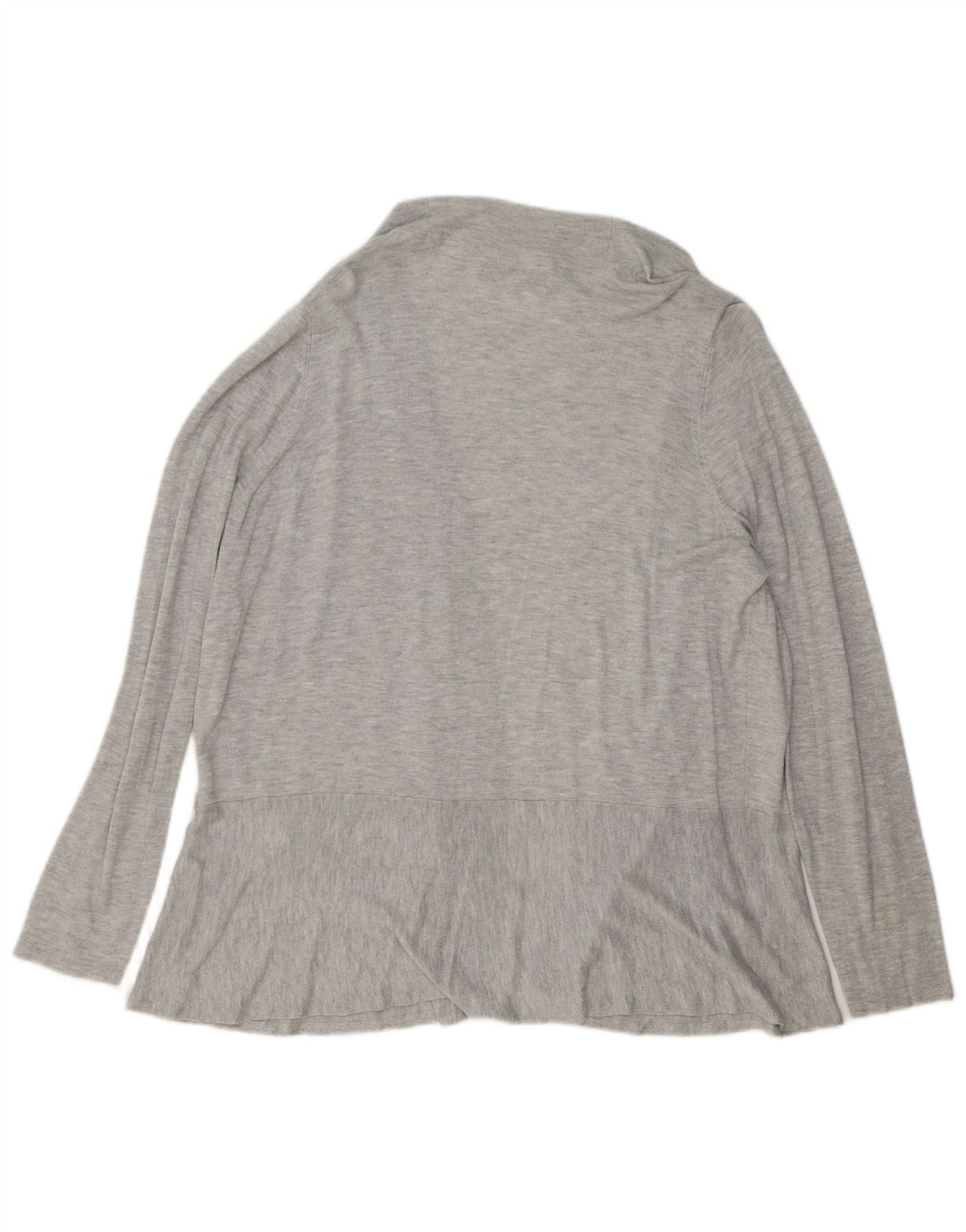 Suéter cardigã feminino aberto MARKS & SPENCER Reino Unido 20 2XL cinza manchado