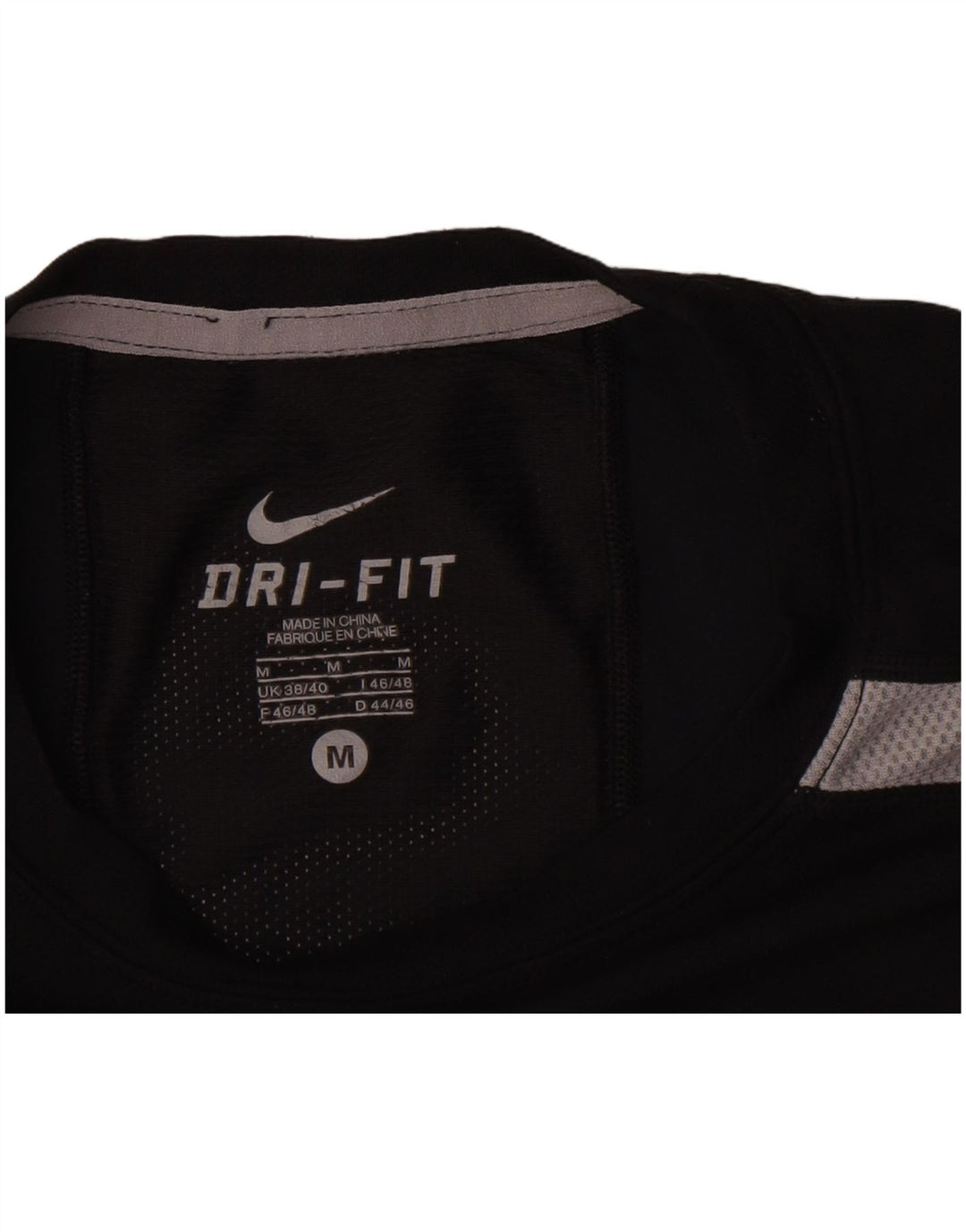 Camiseta Nike Masculina Dri Fit Top UK 38/40 Médio Preto Colourblock Poliéster