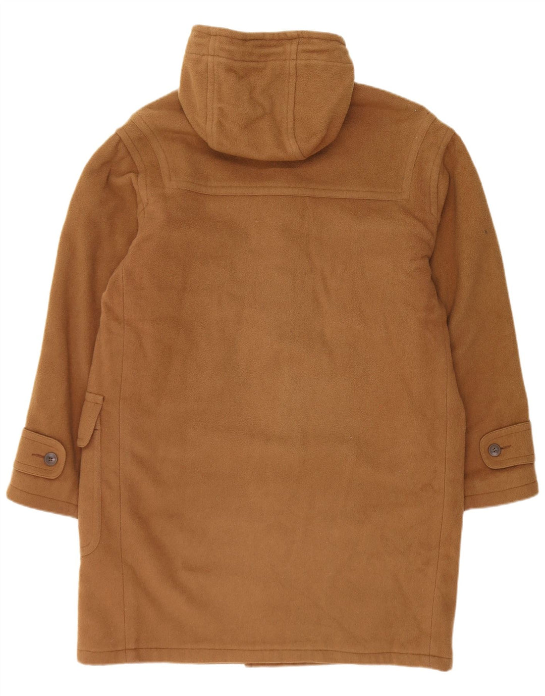 Casaco masculino com capuz L.L.Bean Reino Unido 38 lã bege médio