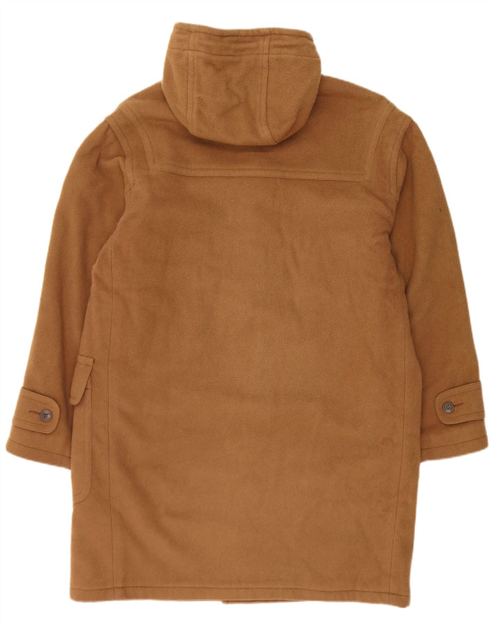 Casaco masculino com capuz L.L.Bean Reino Unido 38 lã bege médio