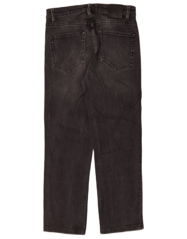 Jeans cortados femininos Massimo Dutti EU 34 2XS W24 L22 algodão cinza