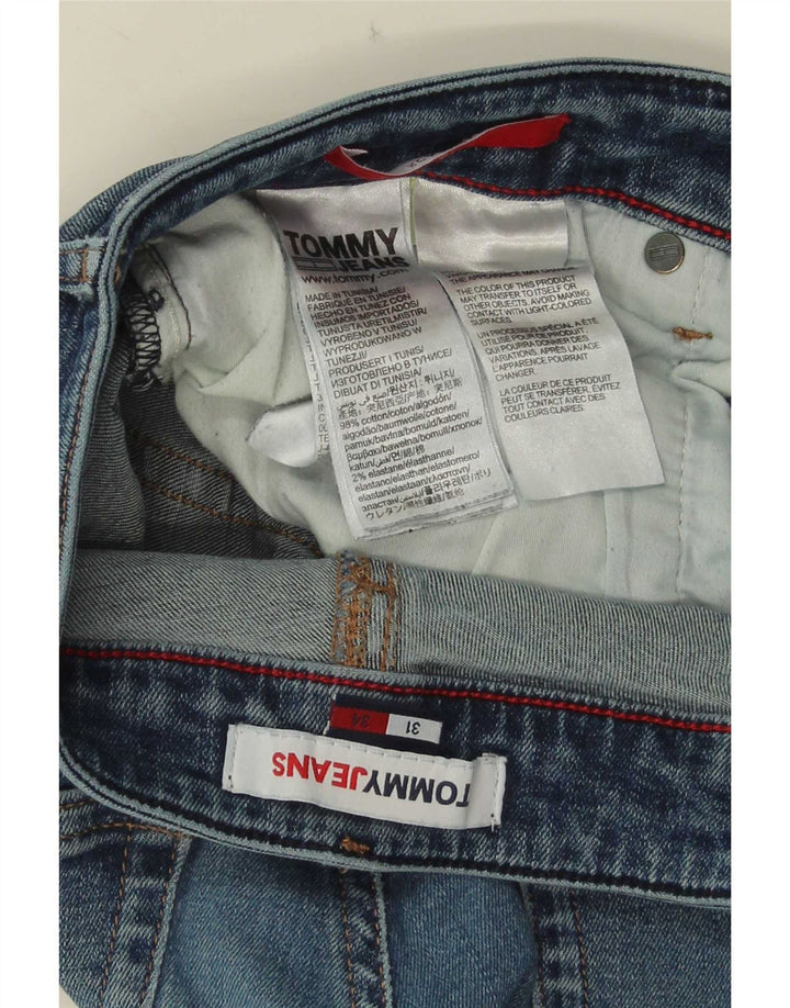 Tommy Hilfiger Masculino Slim Jeans W31 L32 Azul Algodão