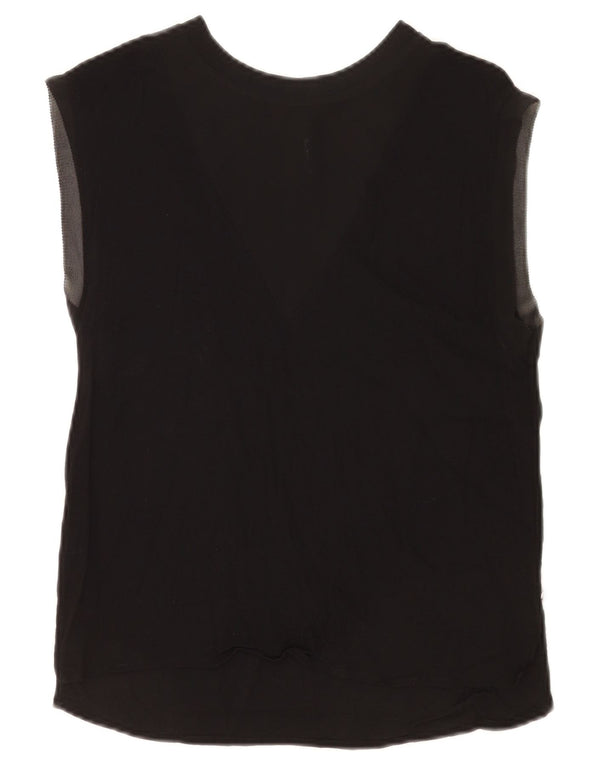 Colete feminino PEPE Jeans UK 10 pequeno viscose preta