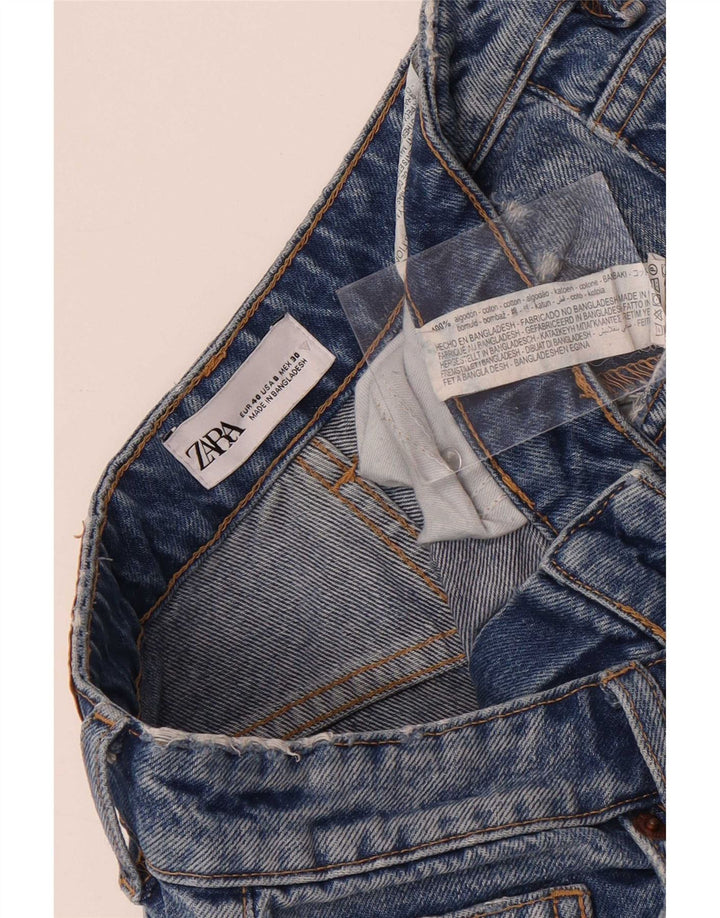 Calça jeans reta feminina Zara EU 40 médio W30 L27 algodão azul