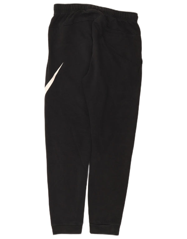 Nike Mens Dri Fit Graphic Tracksuit Trousers Joggers Medium Black Cotton