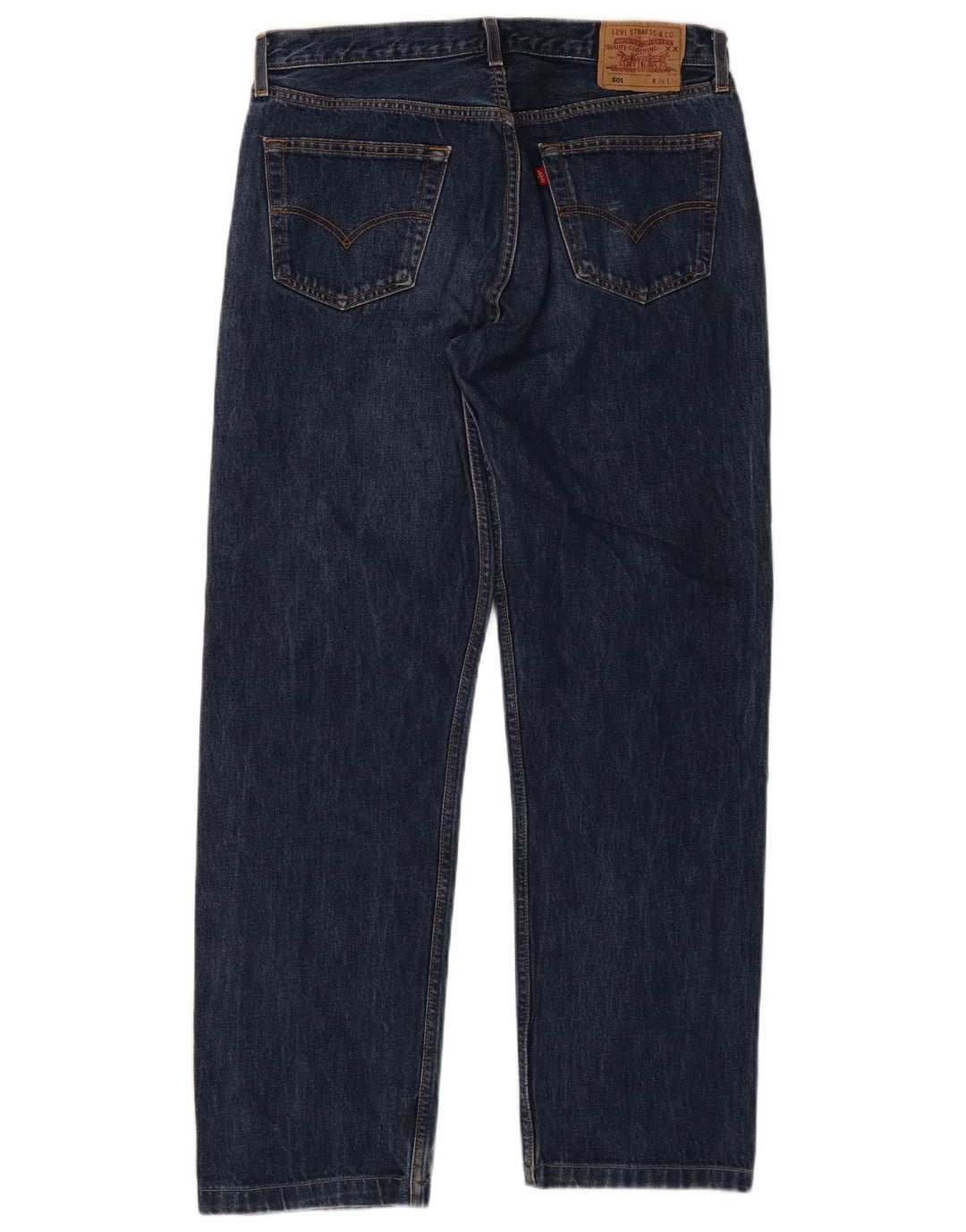 Levi's Masculino 501 Straight Jeans W36 L32 Azul Algodão