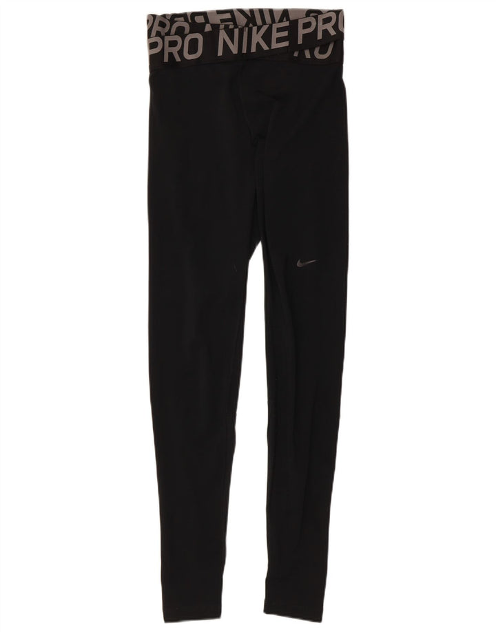 Leggings Nike Dri Fit Graphic UK 8 Pequeno Preto Colourblock Poliéster