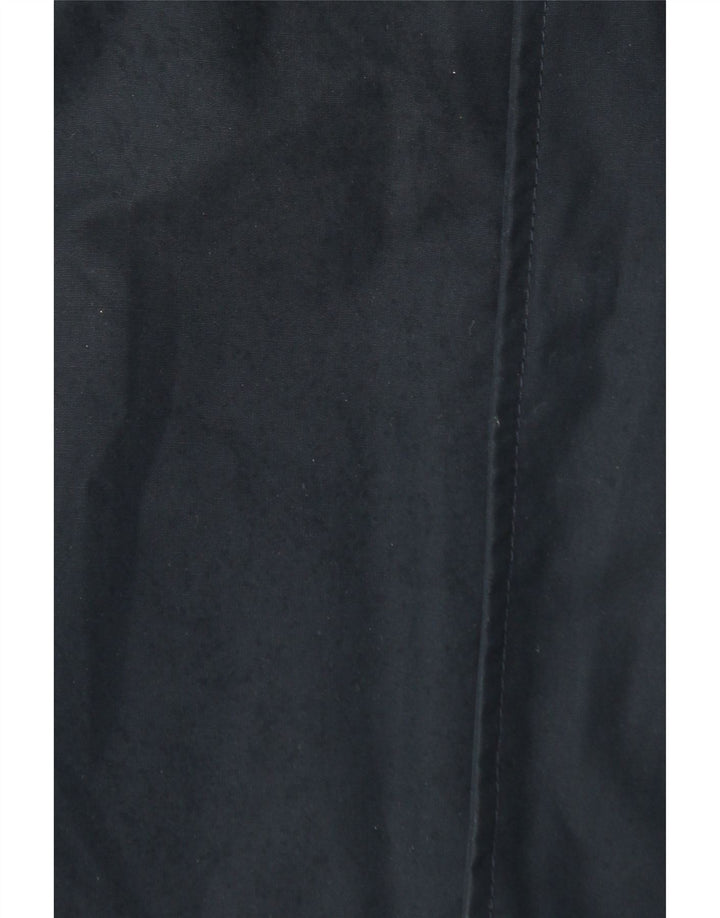 Jaqueta corta-vento masculina com capuz Marks & Spencer Reino Unido 42 XL azul marinho