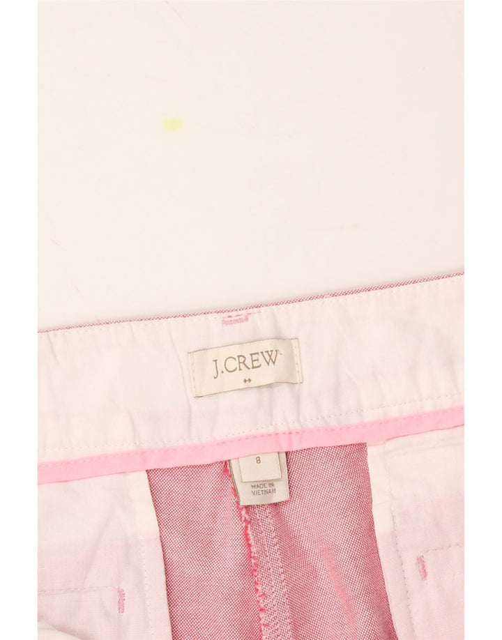 J. CREW Womens Slim Cropped Trousers US 8 Medium W34 L25 Pink Cotton Vintage J. Crew and Second-Hand J. Crew from Messina Hembry 