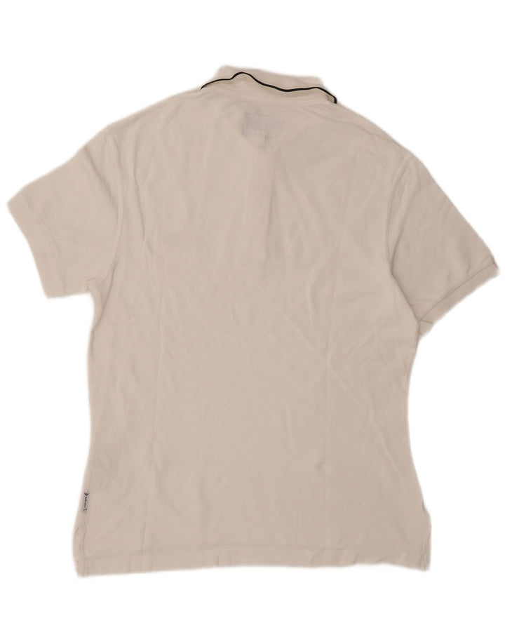 Camisa polo masculina ARMANI JEANS algodão branco médio
