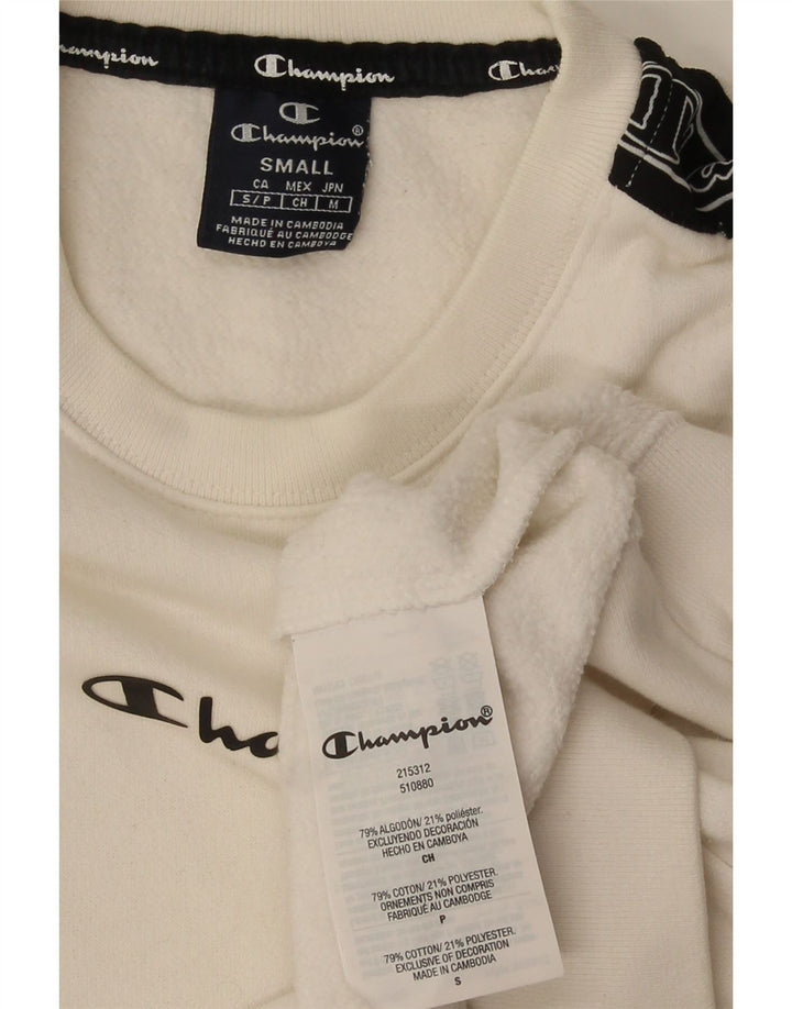 Champion moletom masculino gráfico jumper pequeno algodão colorblock branco