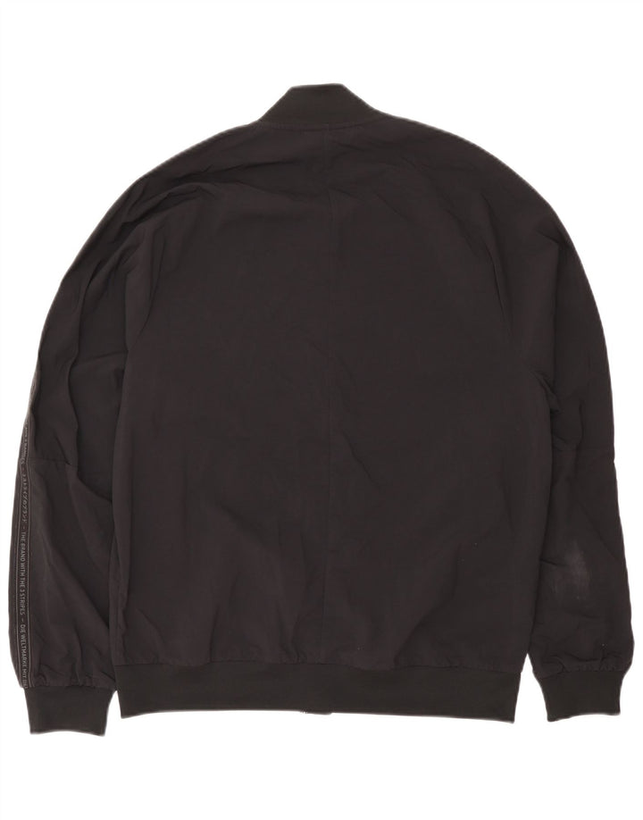 Adidas Mens Graphic Bomber Jacket UK 38 Médio Preto Nylon