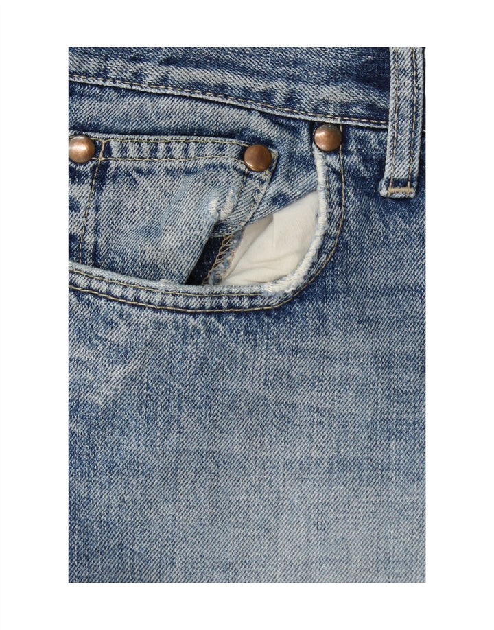 MELTIN' POT Calça jeans reta masculina W34 L30 algodão azul