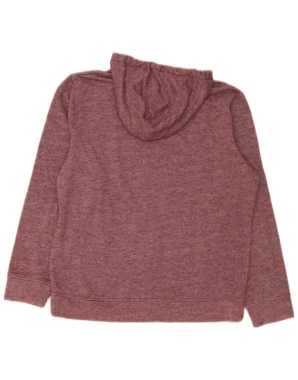 Jumper com capuz gráfico masculino Jack & Jones XL cor de vinho manchado de poliéster