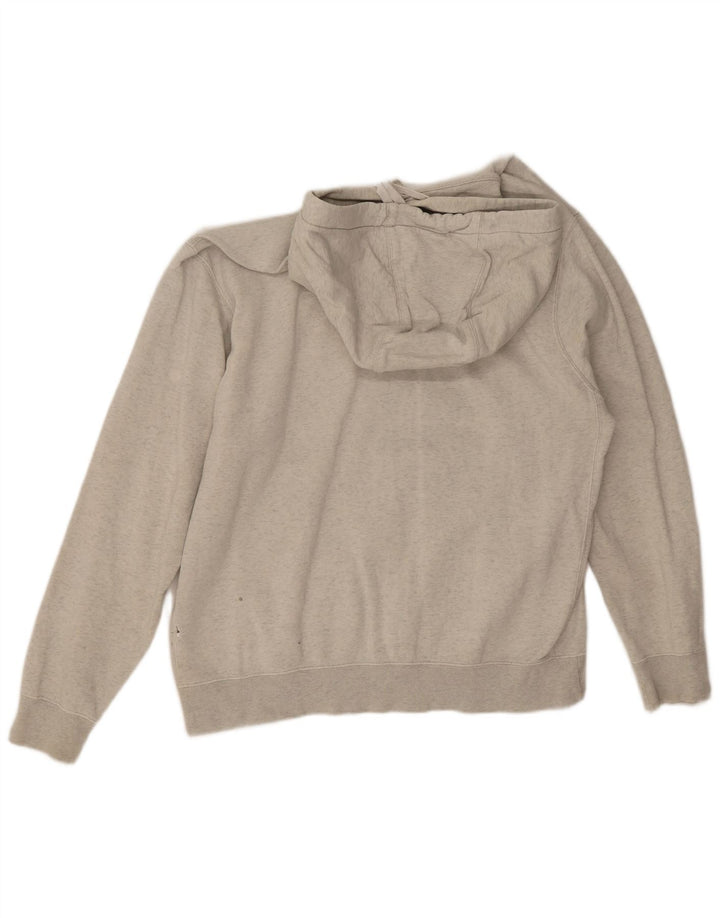 Jumper com capuz gráfico masculino Nike médio cinza algodão