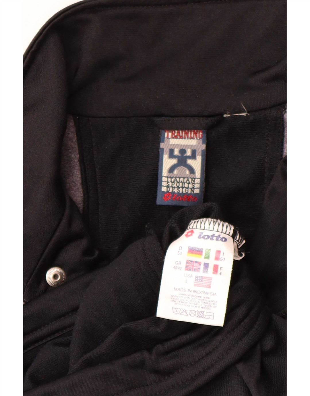 Lotto Mens Treino Top Jacket UK 40/42 Grande Cinza Colourblock Poliéster