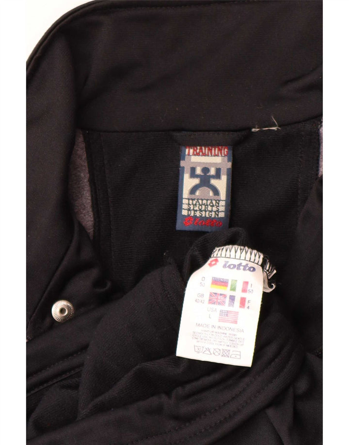 Lotto Mens Treino Top Jacket UK 40/42 Grande Cinza Colourblock Poliéster
